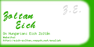 zoltan eich business card